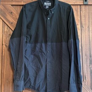 Two-Tone Button-Up Shirt